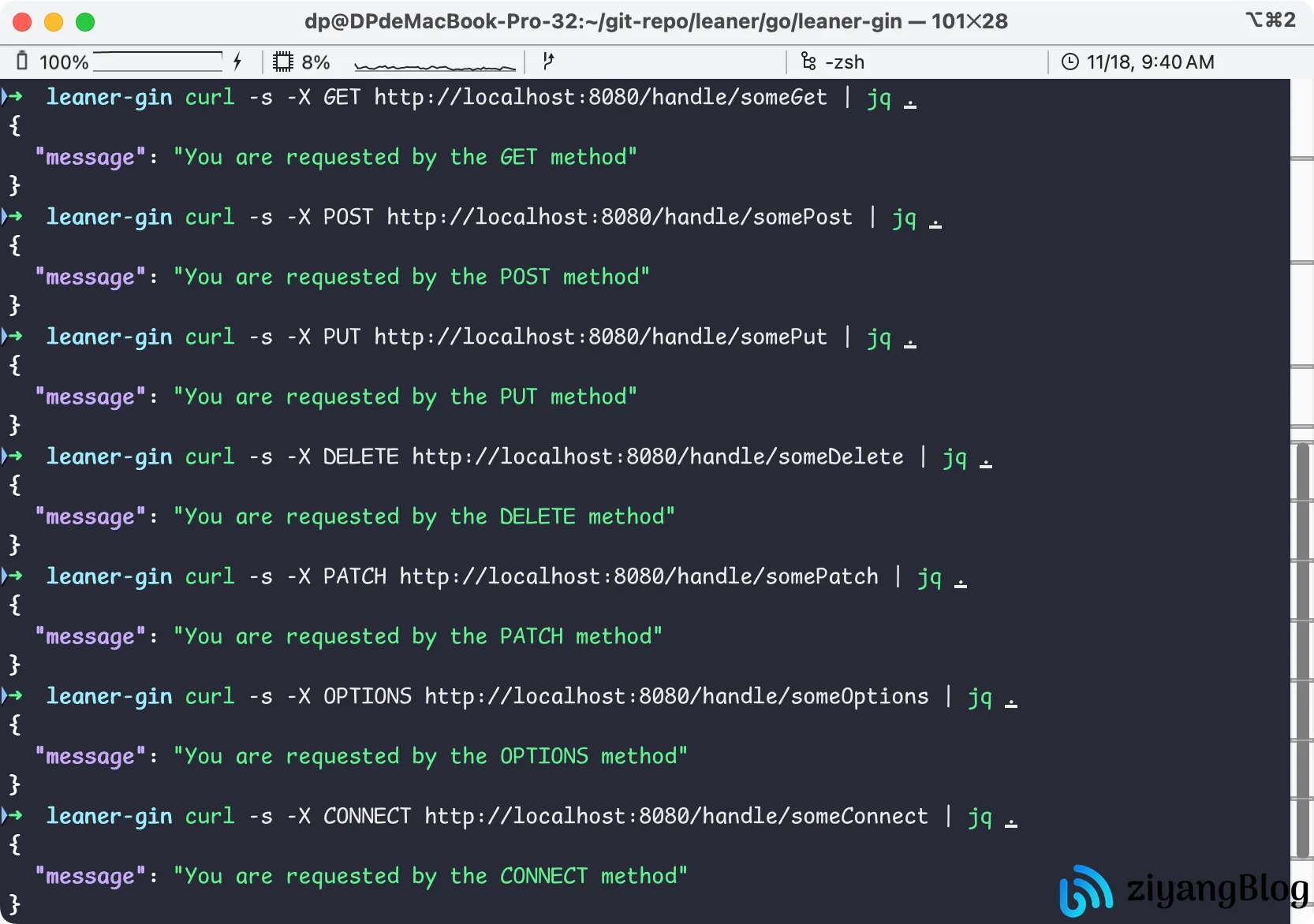 Gin - HTTP 方法 Gin - HTTP 方法