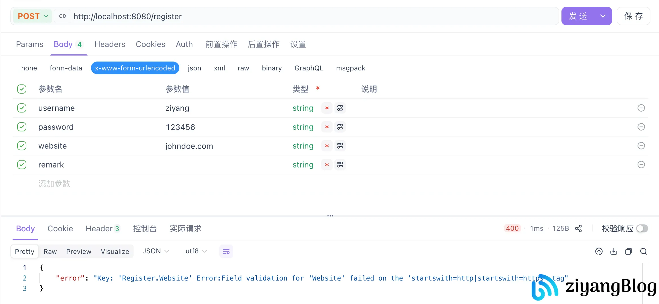 Gin - 验证请求参数